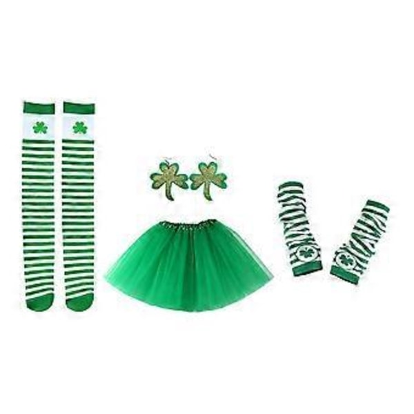 Babytøj Patrick's Dag Kostume Tøj Nyfødte Babyer Outfits St Patrick Fest Baggrund Shamrocker Grønt Fest Kostume