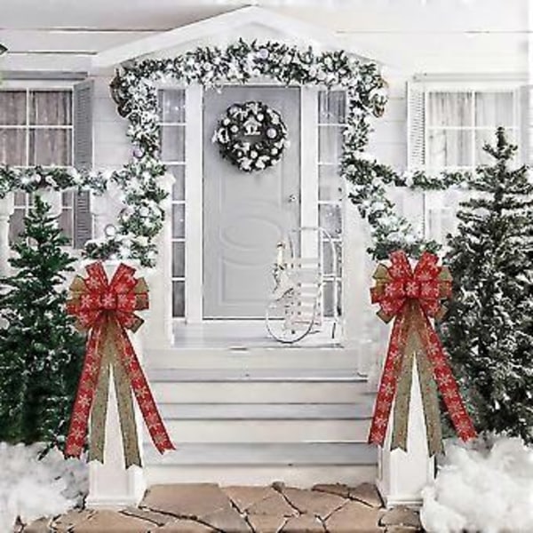 Julgransstjärna, stor snöflinga julgransrosett