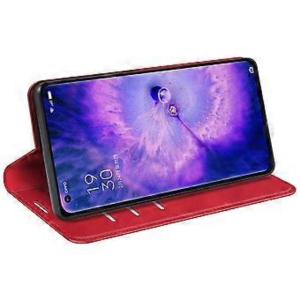 Magnetisk Autolukning PU Læder Stand Wallet Telefon Case til Oppo Find X5 - Hudvenlig Følelse