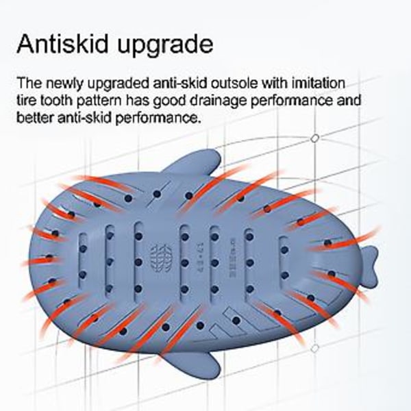 Söpöt Pilvi Sarjakuva Hai Sandaalit Liukumattomat EVA Sandaalit Naisille ja Lapsille Ulkokäyttöön (38-39 keltainen)