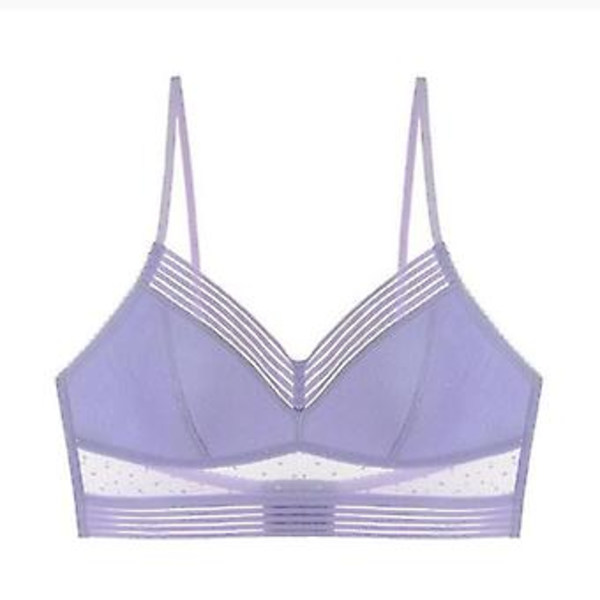 Trådlös Lyfthållare med Låg Rygg, U-formad Bh, Push-up, Rygglös Bh, Djup V, Osynlig Bh med Låg Rygg (3XL Lila)