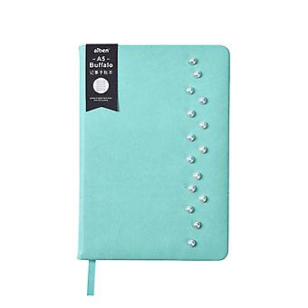 Business Notebook A5 Læder Notesblok Personlig Journal Planner til Journalisering (Grøn)