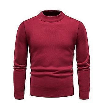 Høst Vinter Herre Pullovere O-hals Genser Mote Slim Fit d Co/YY(M Himmelsblå)