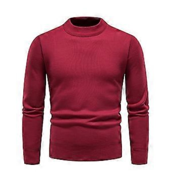 Höst Vinter Herrtröjor O-ringad Tröja Mode Slim Fit d Co/YY(XL Himmelsblå)