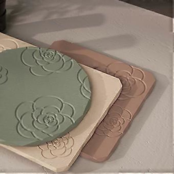 Geometriske Brik Resinforme 3D Rose Blomst Silikoneform Resin Støbning Epoxy Resinforme Rund Rektangel Bakkeform (firkantet)