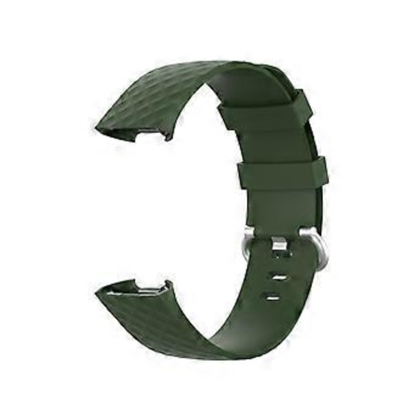 Blød Smart Watch Rem Sports Armbånd Udskiftning til Fitbit-Charge 3/4 (S Sort)