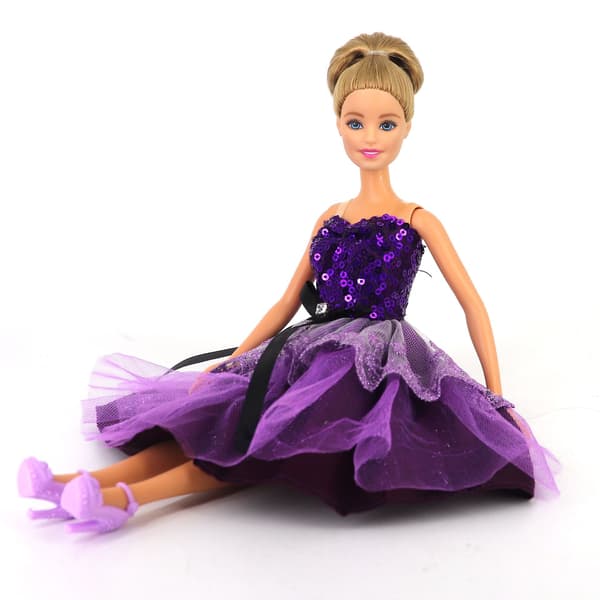 2 set dockkläder, lämpliga för nya 30 cm dockkläder, fluffig prinsessklänning dressing set, mode