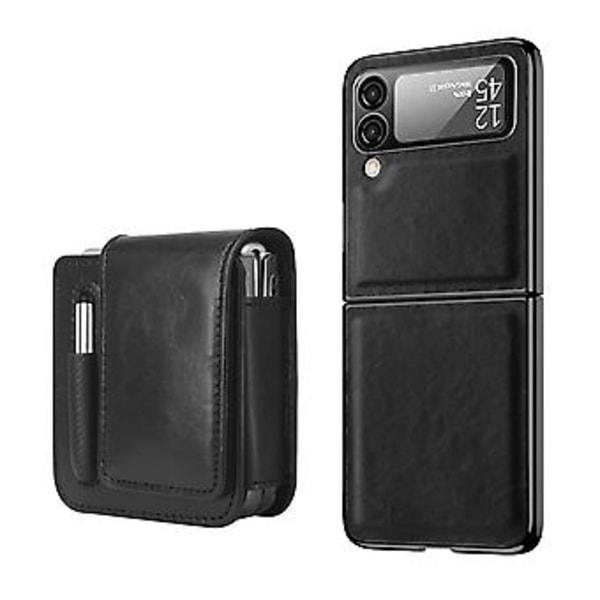 Retro Thinking -sarjan kotelo Samsung Galaxy Z Flip4:lle (Musta)