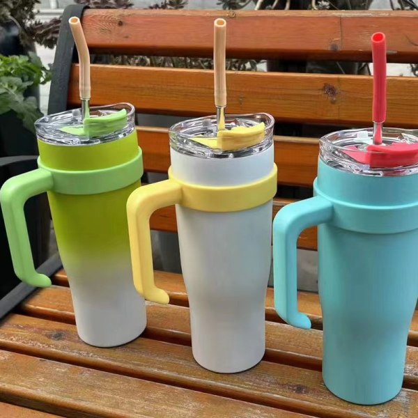 Green 20oz=600ml, insulated cup with high appearance value and la