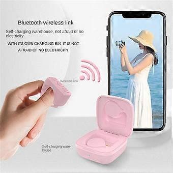 Mobiltelefon Bluetooth Fjärrkontroll Ring Fingertopp Bläddrande Videokontroller