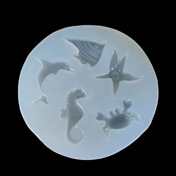 Silikoneform Søhest Musling Søstjerne Resin Form Slik Chokoladeforme