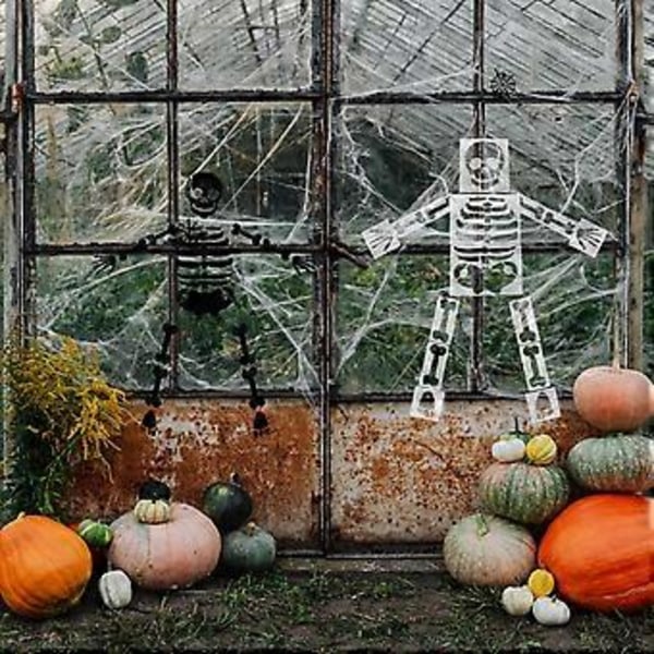 15 Ark Halloween Skelettmålning Schabloner Festival Väggdekor Mallar