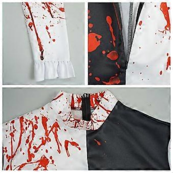 Terrifier 2 Art the Clown Cosplay Blodig Jumpsuit för Vuxna Unisex Halloween Karneval Kostymdräkter Festkläder XL Herr