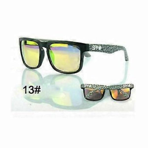Uudet Spy1 22-väriset Ken Block Classic pyöräilyurheilu retro aurinkolasit Uv400 silmälasit (No 13)