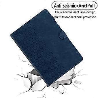 Embosset PU-etui for Samsung Galaxy Tab A9 (Blå)