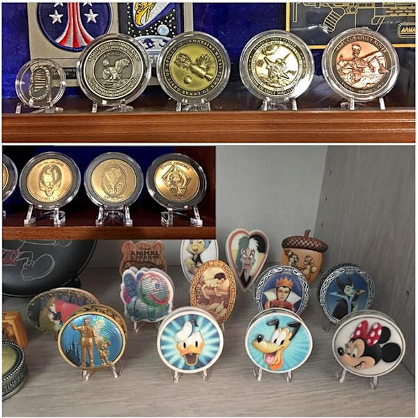 12 Pak Acrylic Staffeli Stativ Klar Mini Mønt Display Stativ til Air*