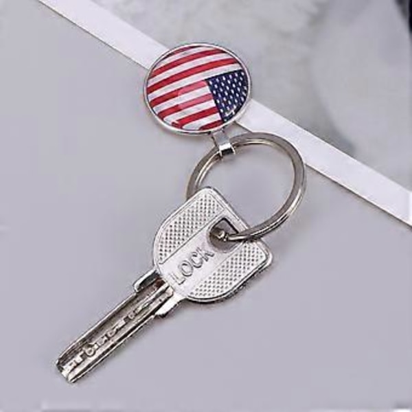 2 kpl Yhdysvaltain lippu USA Lippu Avaimenperä Isänmaallinen Avaimenperä Amerikan Lippu Avaimenperä USA Lippu Avaimenperä