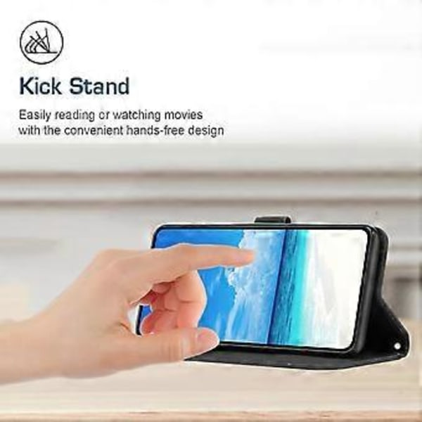 Etui med stativ for Samsung Galaxy A16 5G/A16 4G, PU-lær, trykt mønster (Stil A)