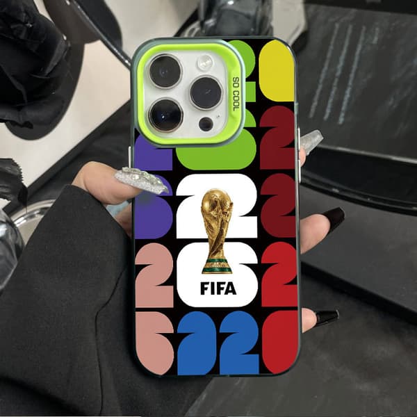 2026 VM Telefoncover, Kompatibel med iPhone 15 Pro - Grøn