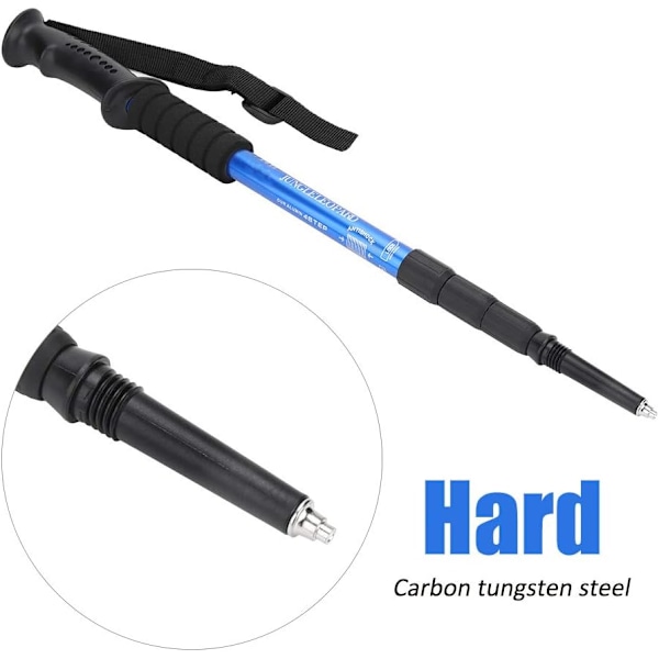 4 stk. Alpenstock vandrestav gummispidser til vandrestav trekking