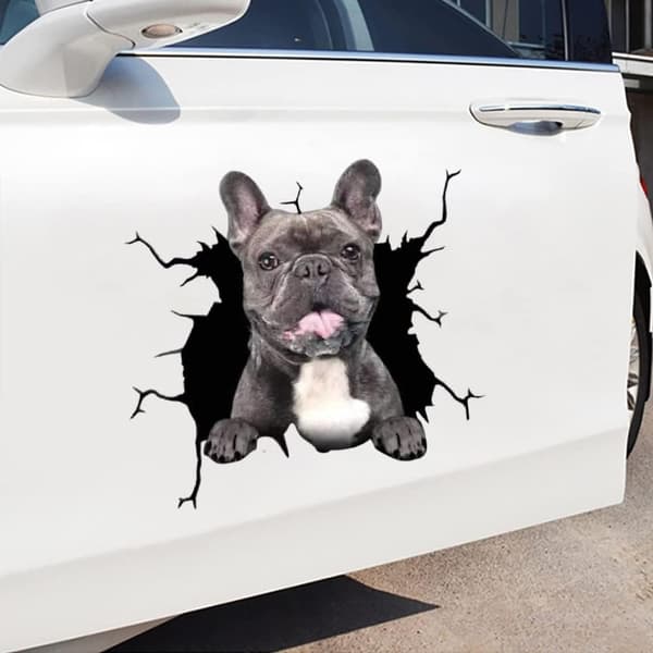 4 st hundbilsdekaler, 3D labradordekaler bilsdekaler Pers