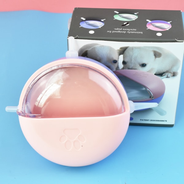 Rose Mangeoire pour Chiots en Silicone, Bol à Lait pour Animaux