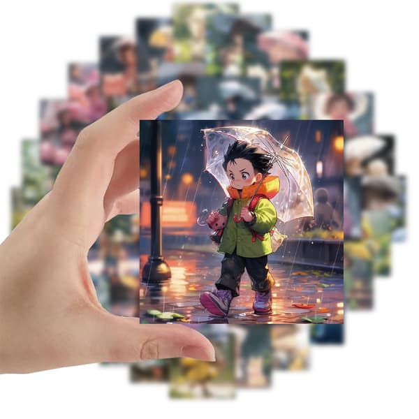 50 animerte klistremerker (stil 73)