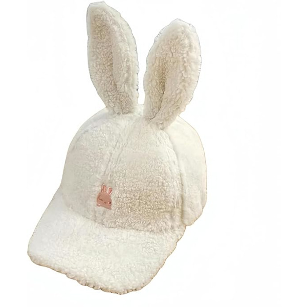 (54—59cm) Casual Søt Kaninøre Baseball Cap Høst Vinter Ansikt