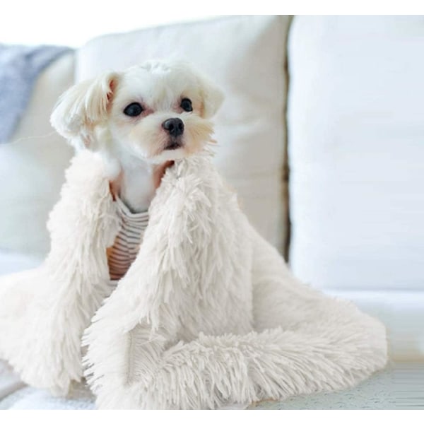 Hunde tæppe, Fluffy Plush Hunde Kat Tæppe, Blødt og varmt kæledyrstæppe