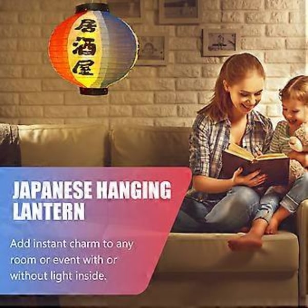 1 st Japansk Hängande Lykta Vacker Dekorativ Lykta för Restaurang