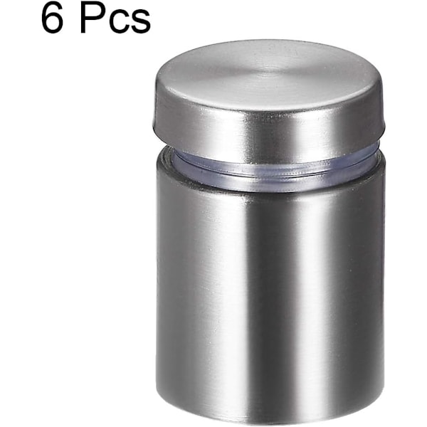 3/4 Diameter x 1-1/4\"(19x32mm) Afstandsstykker Skruer Vægmontering Panel Beslag Akryl Glas Søm 6stk