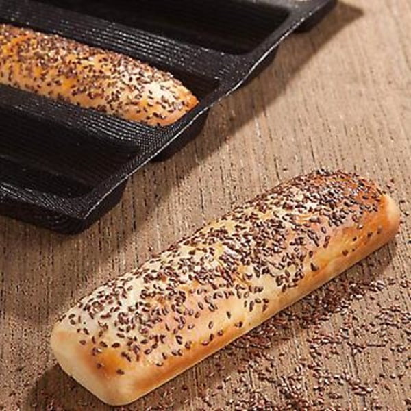 Silikone Brødform Non-Stick Perforeret Praktisk Franskbrød Hotdog Forme