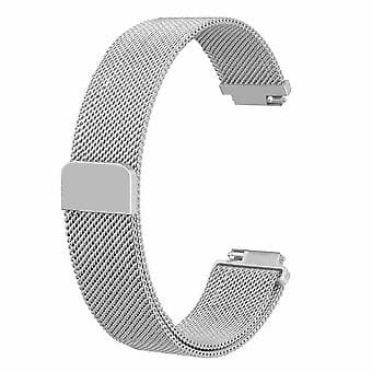 Til Fitbit Inspire /HR /2 Milanese Rustfrit Stål Magnetisk Rem Urrem (Stor Lilla)