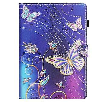 Sømnettbrettveske for Samsung Galaxy Tab A9 (Sommerfugl)