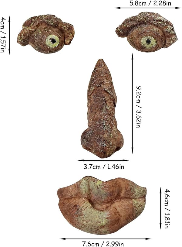 Trefjesdekorasjon, trefjes gammel mann, hagedekorasjon, hage