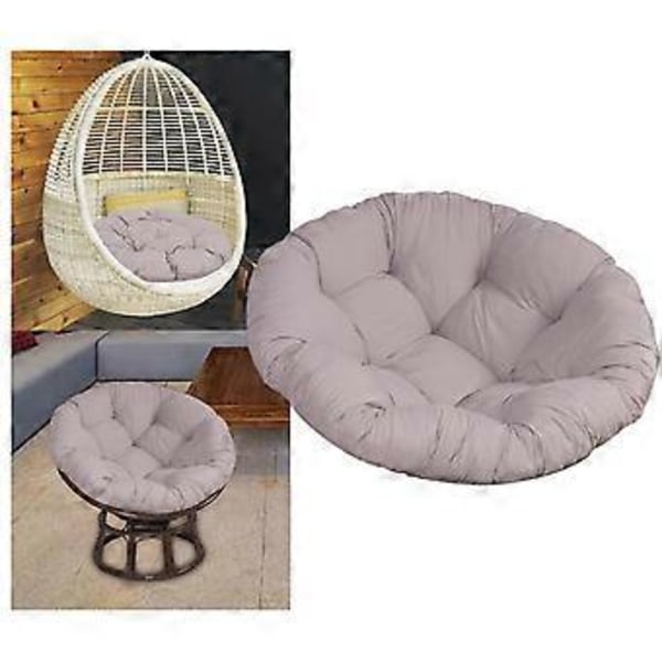 60x60cm Udendørs Hynder til Sæder Patio Hynde til Rattan s Hængende (grå)