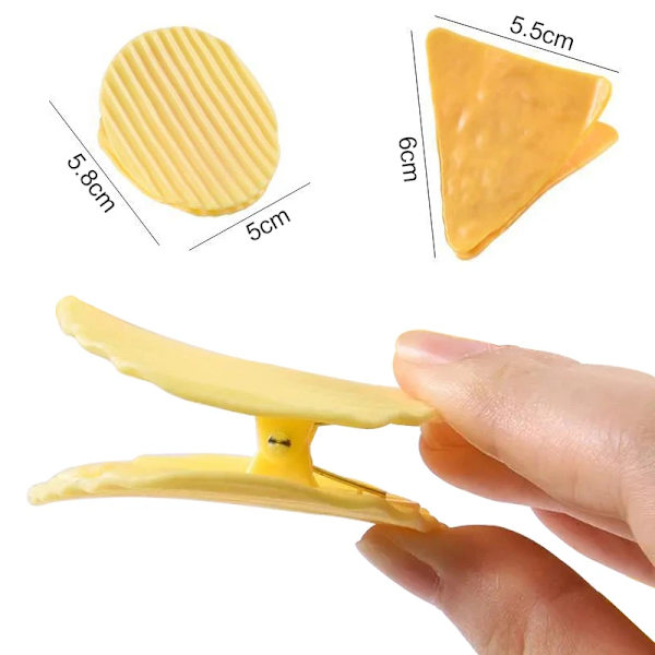 4 stk. Søde Chip Clips Snack Frisk Mad Opbevaring Pose Clip Køkken Br