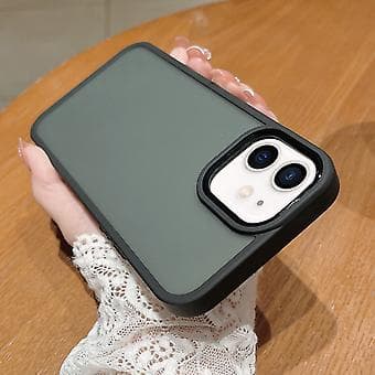 PC + TPU -puhelinote iPhone 12 / 12 Pro:lle (Musta)