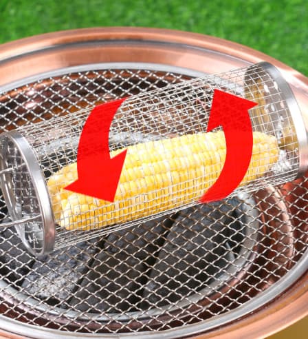 Ulkogrillin pyörivä kehys, 360° pyörivä verkkogrilli - Suuri Large
