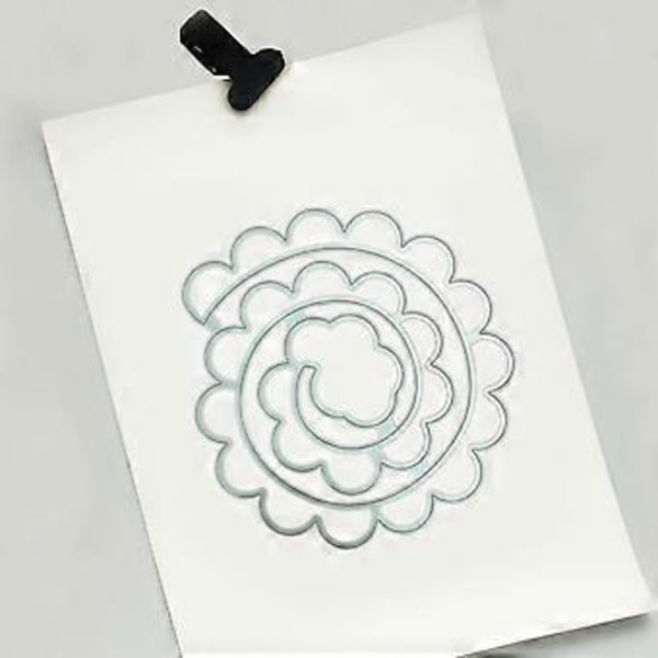 Metallstans for blomster - Sjablong for DIY-hobby, utklippsbok, album, kort, mal, preging, dekorasjon