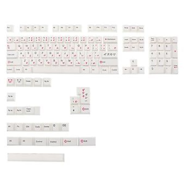 131 stk. Keycap Dye Sub Keycaps for Cherry MX Mekanisk Japansk Cherry Tastatur