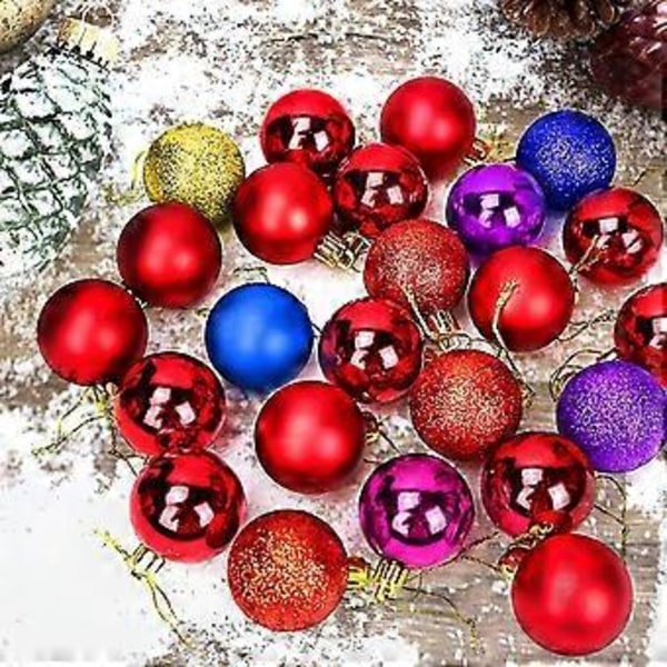 Julgranskula, julgranskula, juldekorationskula, matt och glänsande dekorationskula