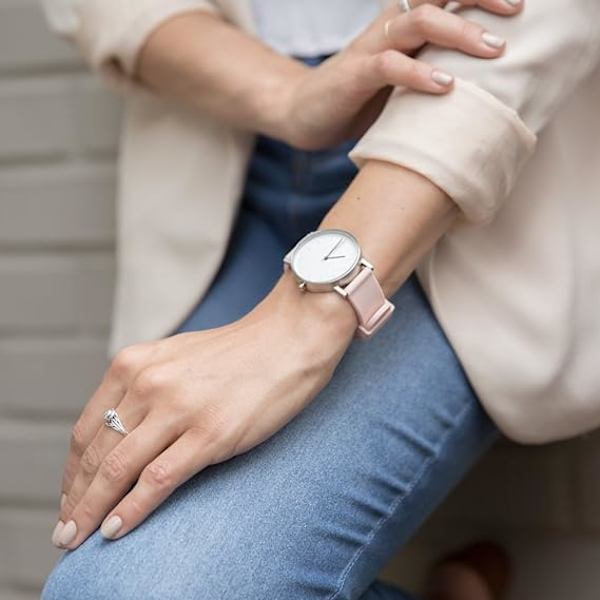 Blå drömrosremmar - Gummiklockarmband i färg