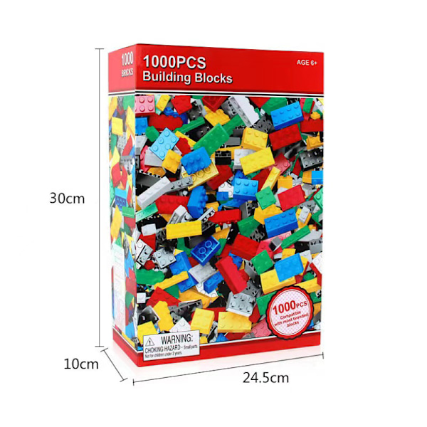 DIY Konstruktion Bygg Kreativa Klossar 1000 st Block Set, Com