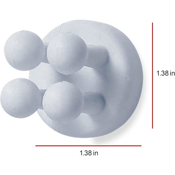 4-pack Vattentät Silikon Självhäftande Tandborsthållare Multi-