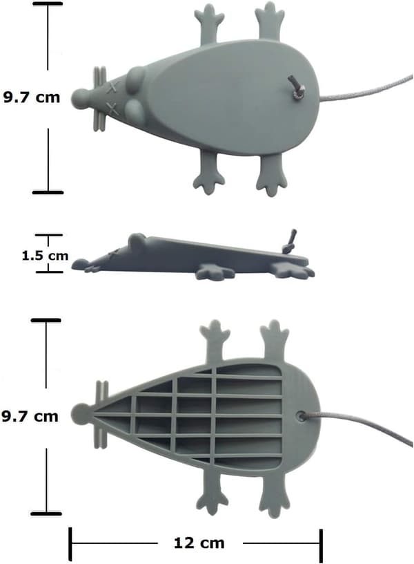 Universal silikone museholder stopper, fingerholder kilebeskyttelse