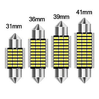 LED-pærer Super Lyse Brikkesett (31mm)