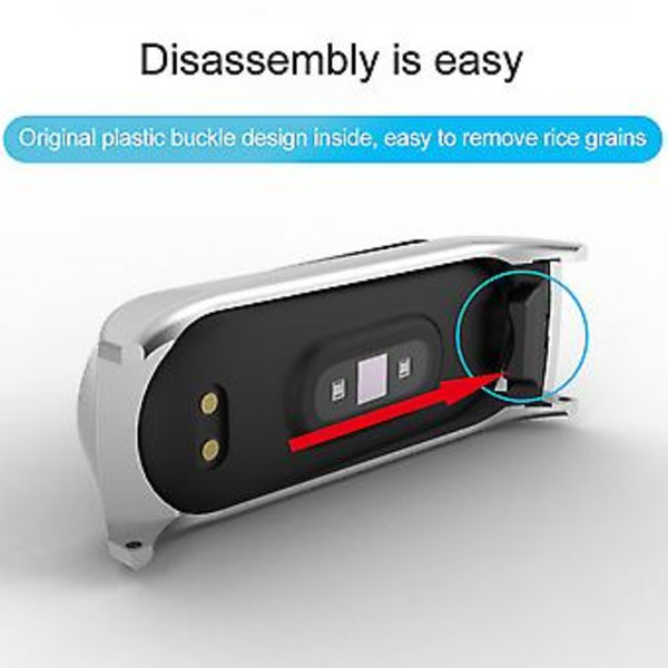 Metallikelloremmi Xiaomi Mi Band 7:lle (Musta)