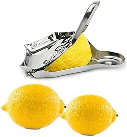 4 stk. manuel citronpresser i rustfrit stål, manuel citronpresser, citronskivepresser, køkken manuel Le