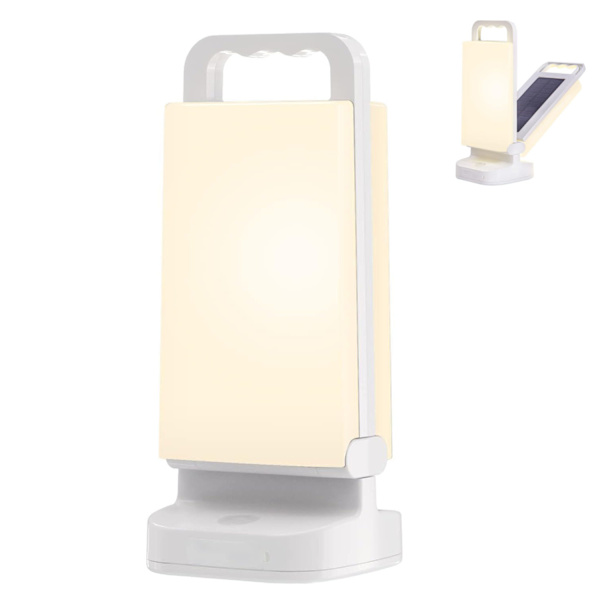 Uppladdningsbar solcampinglampa, bärbar ljusstyrka justerbar C